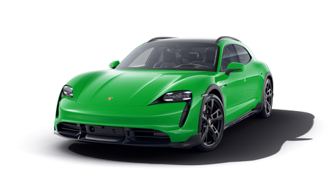 Porsche Taycan Turbo Cross Turismo in PTS Viper Green MY2022