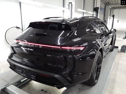 Porsche Taycan Turbo Sport Turismo in Jet Black Metallic MY2023