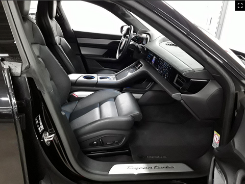 Porsche Taycan Turbo Sport Turismo in Jet Black Metallic MY2023