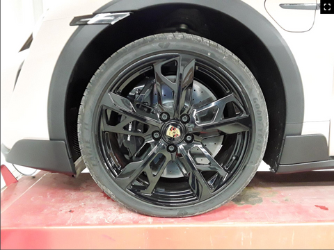Porsche Taycan Turbo S Cross Turismo in Coffee Beige Metallic MY2022