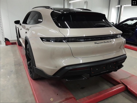 Porsche Taycan Turbo S Cross Turismo in Coffee Beige Metallic MY2022