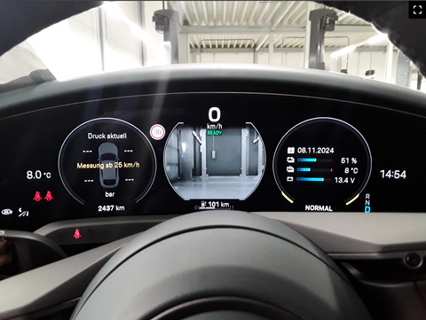 Porsche Taycan Turbo S Cross Turismo in Neptune Blue MY2022