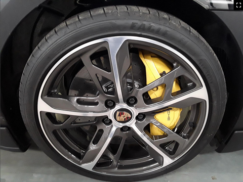 Porsche Taycan Turbo S Cross Turismo in Neptune Blue MY2022