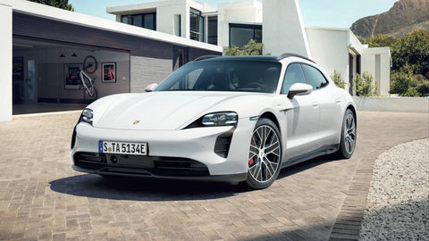 Porsche Taycan GTS Sport Turismo in white MY2023