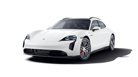Porsche Taycan GTS Sport Turismo in white MY2023