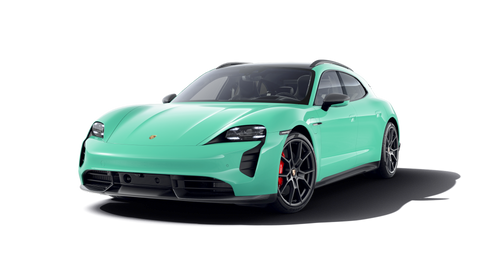 Porsche Taycan GTS Sport Turismo in PTS Mintgreen MY2023