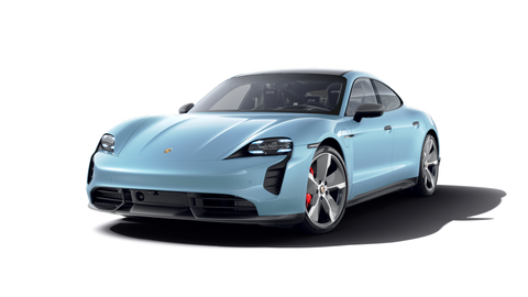 Porsche Taycan GTS Sport Limousine in Frozen Blue Metallic MY 2023