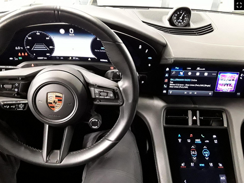 Porsche Taycan Turbo Sport Turismo in Jet Black Metallic MY2023