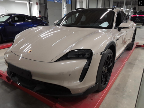 Porsche Taycan Turbo S Cross Turismo in Coffee Beige Metallic MY2022