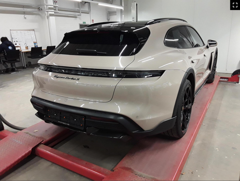 Porsche Taycan Turbo S Cross Turismo in Coffee Beige Metallic MY2022