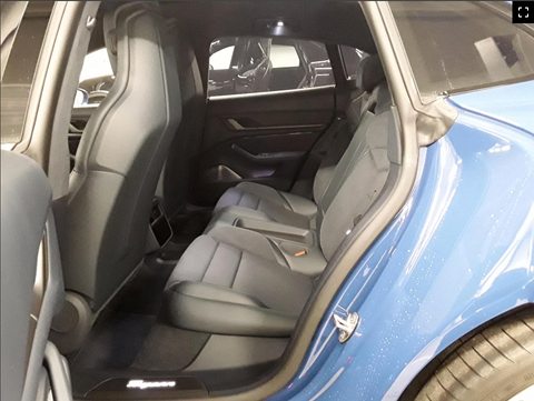 Porsche Taycan Turbo S Cross Turismo in Neptune Blue MY2022