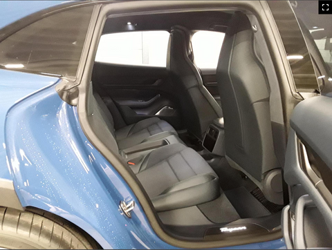 Porsche Taycan Turbo S Cross Turismo in Neptune Blue MY2022