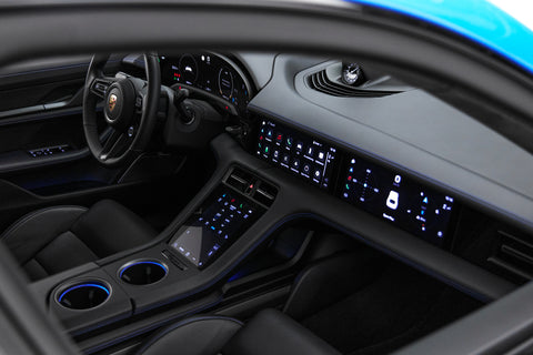Porsche Taycan Turbo S Cross Turismo in PTS Voodoo Blue MY2022