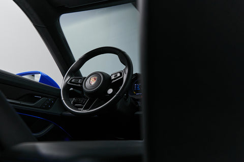Porsche Taycan Turbo S Cross Turismo in PTS Voodoo Blue MY2022