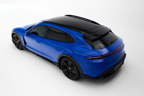 Porsche Taycan Turbo S Cross Turismo in PTS Voodoo Blue MY2022