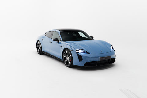 Porsche Taycan GTS Sport Limousine in Frozen Blue Metallic MY 2023