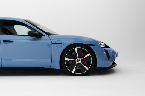 Porsche Taycan GTS Sport Limousine in Frozen Blue Metallic MY 2023