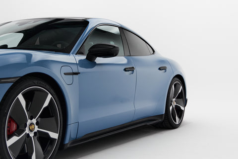 Porsche Taycan GTS Sport Limousine in Frozen Blue Metallic MY 2023