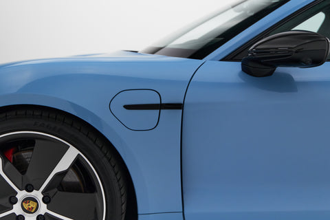 Porsche Taycan GTS Sport Limousine in Frozen Blue Metallic MY 2023