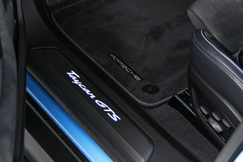Porsche Taycan GTS Sport Limousine in Frozen Blue Metallic MY 2023