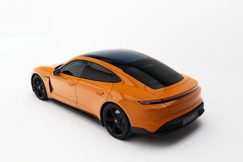 Porsche Taycan Turbo Sport Limousine in PTS Pastelorange MY2023